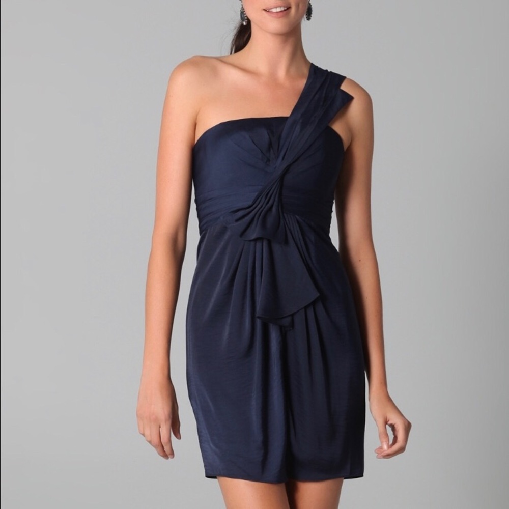 BCBG navy blue cocktail dress